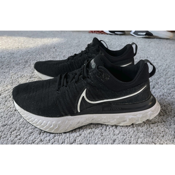 Nike React Infinity Flyknit Women’s Running Shoes 9.5 Black Gym Fitness Sneakers - Picture 14 of 14